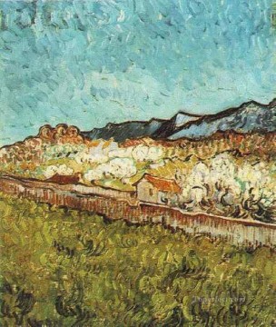 At the Foot of the Mountains Vincent van Gogh Oil Paintings